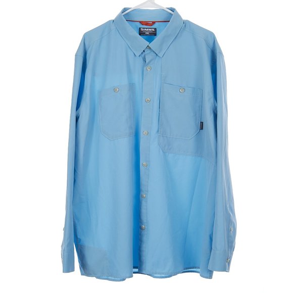 SIMMS Fishing Gear Men's Button Front Long Sleeve Shirt Size XXL - Picture 1 of 7
